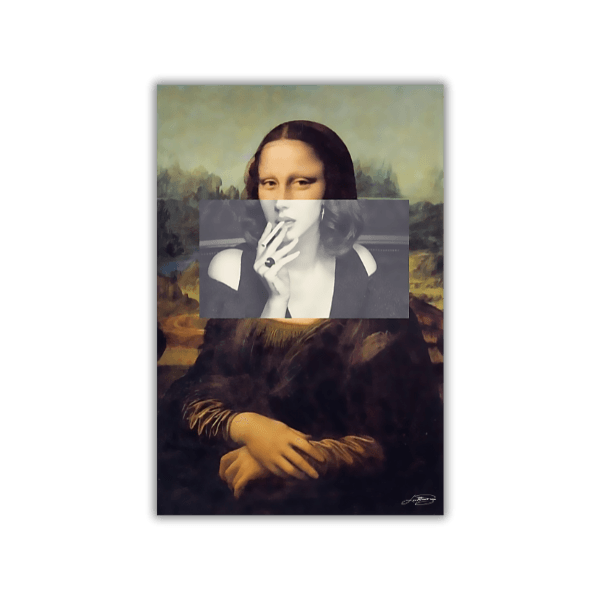 Mona Lisa Smoking Poster |Monnalisa Smoker Poster Edition| LED Mansion