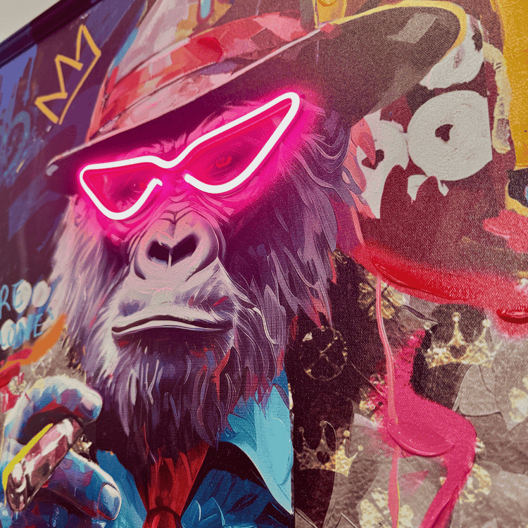 Real painted - Boss Level | Led Wall Art