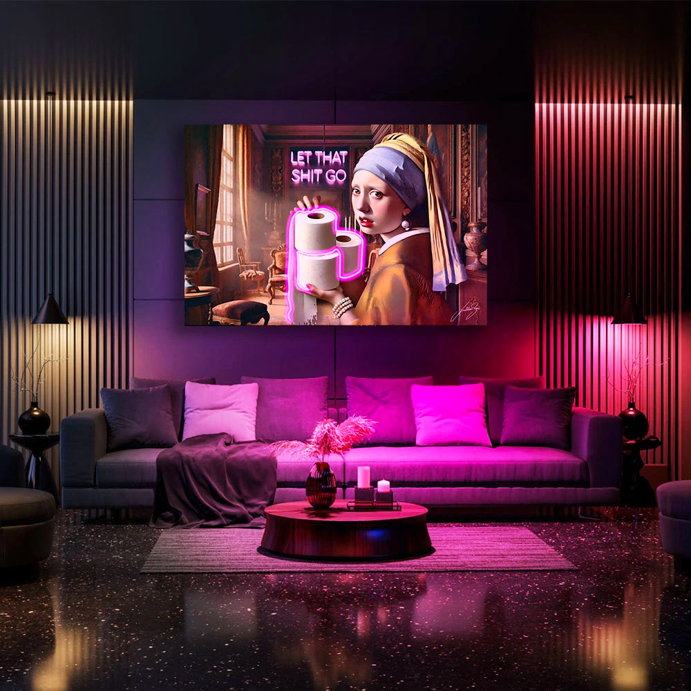 Let that shit go V.2 | Led Wall Art