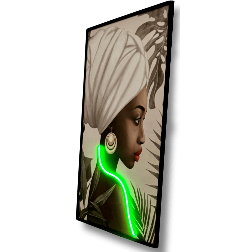 Real painted - Luminous Grace | Led Wall Art