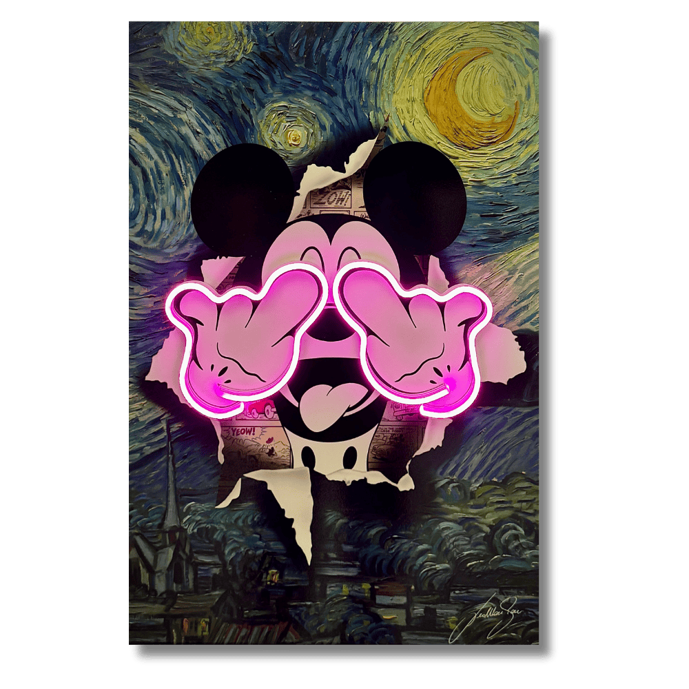 Micky Starry Night | Led Wall Art
