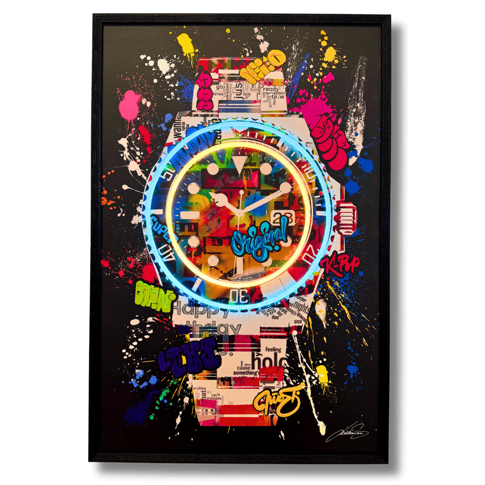 Real painted - Pop Time | Led Wall Art