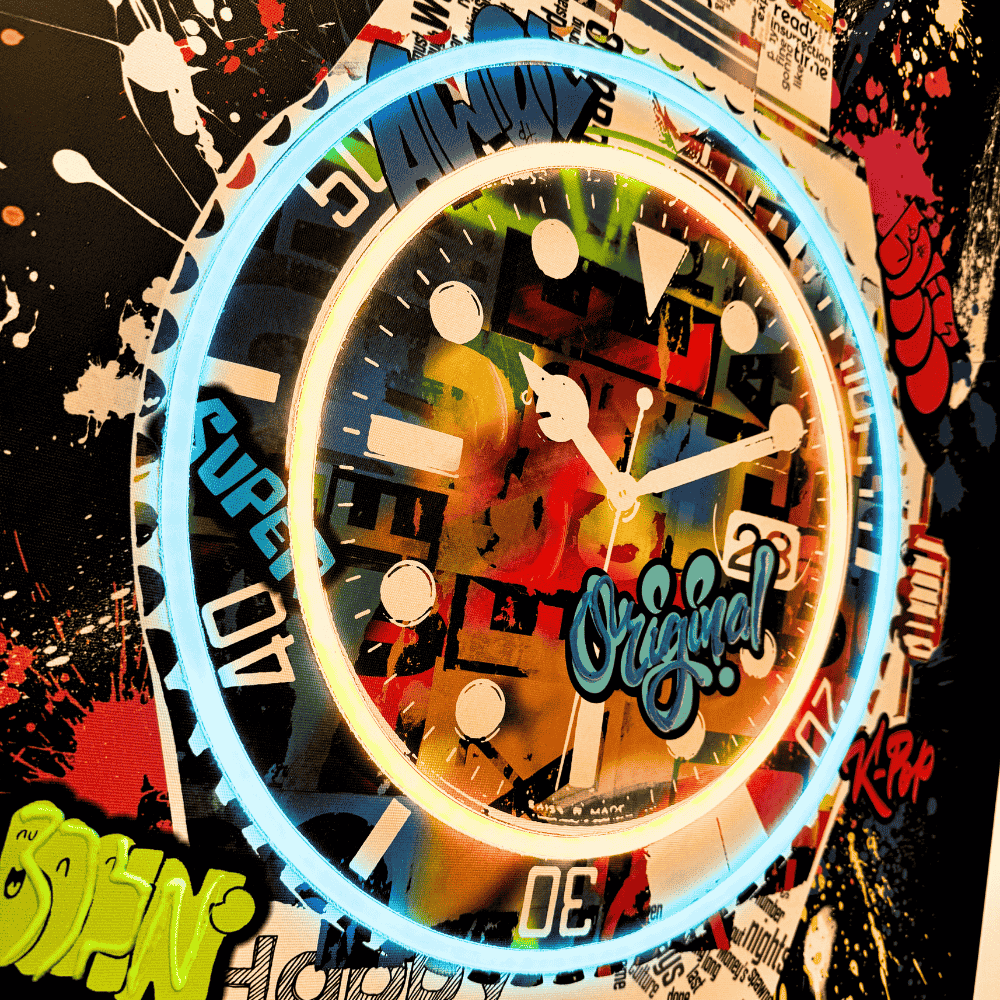 Real painted - Pop Time | Led Wall Art