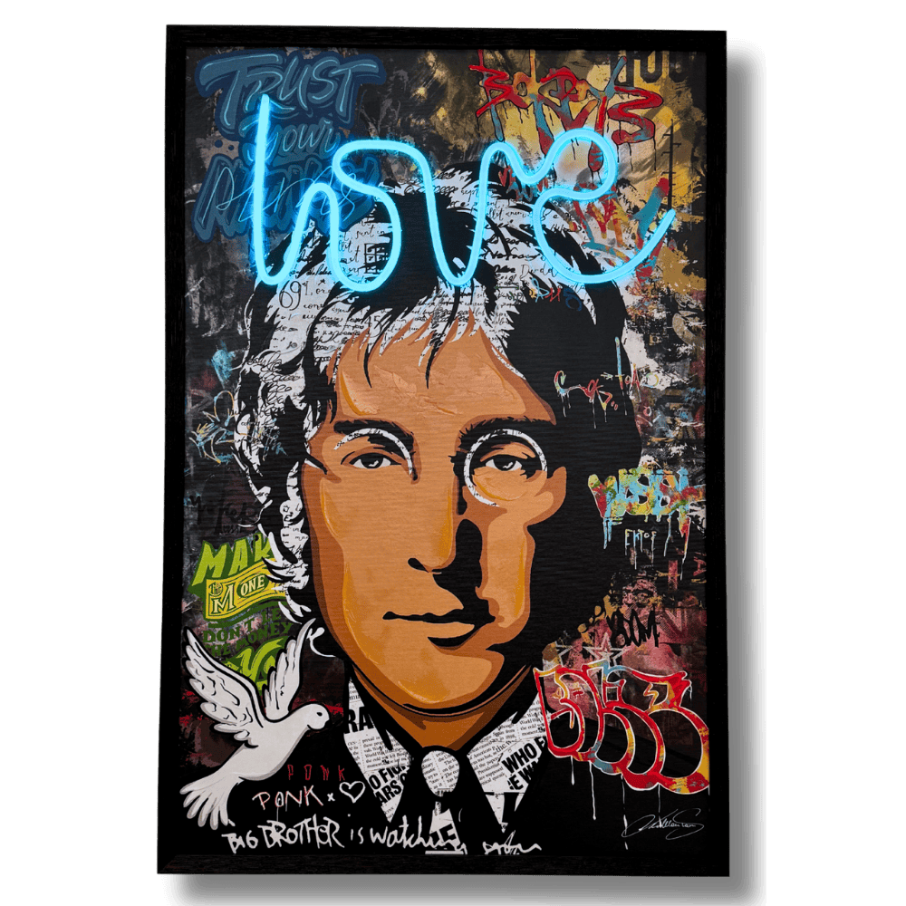 Real painted - Revolution Of Love | Led Wall Art