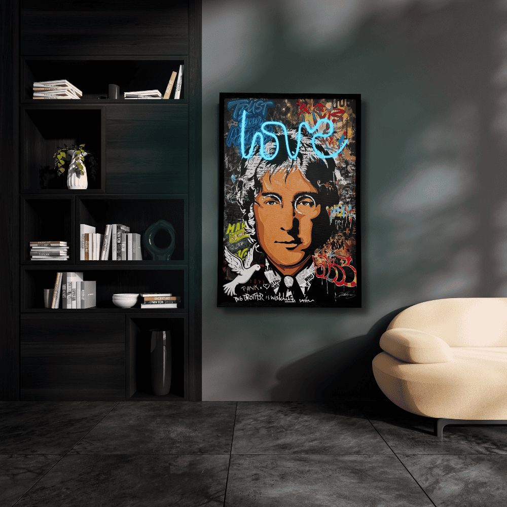 Real painted - Revolution Of Love | Led Wall Art