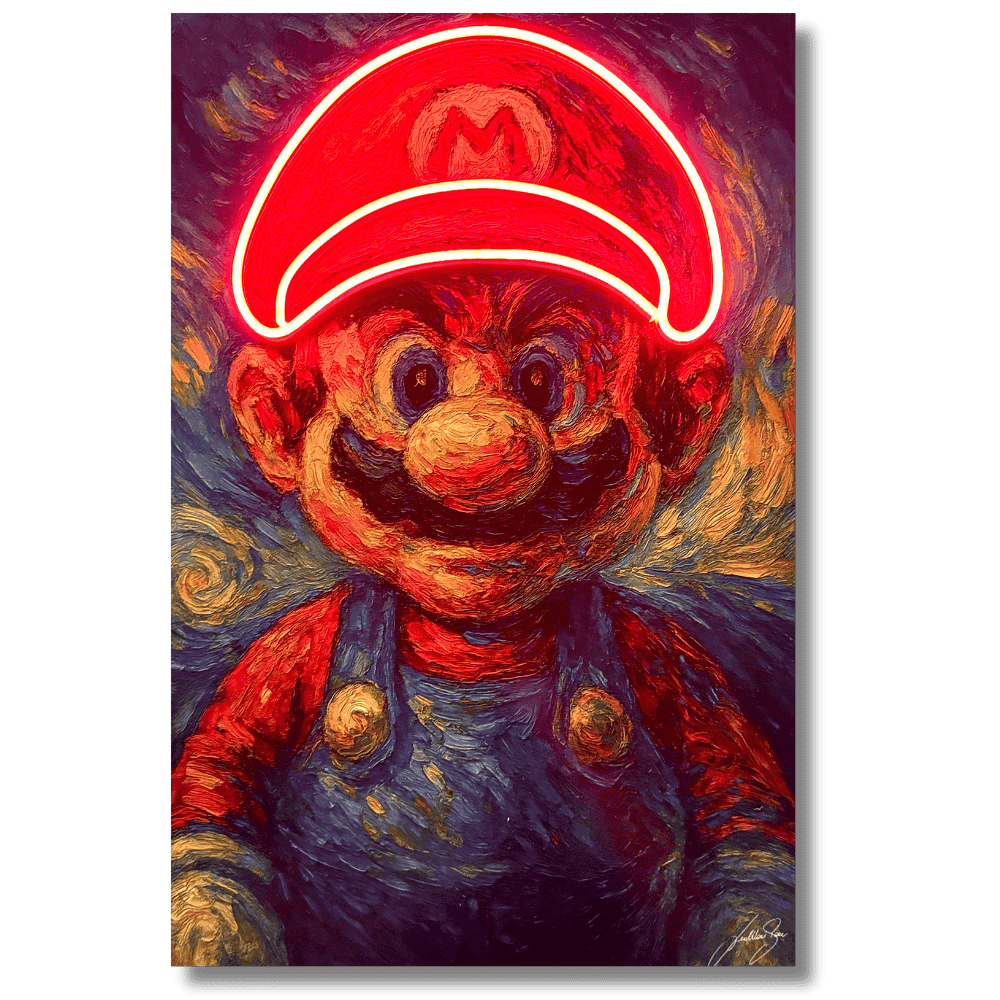Supermario Starry Game | Led Wall Art