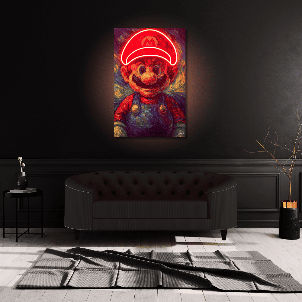 Supermario Starry Game | Led Wall Art