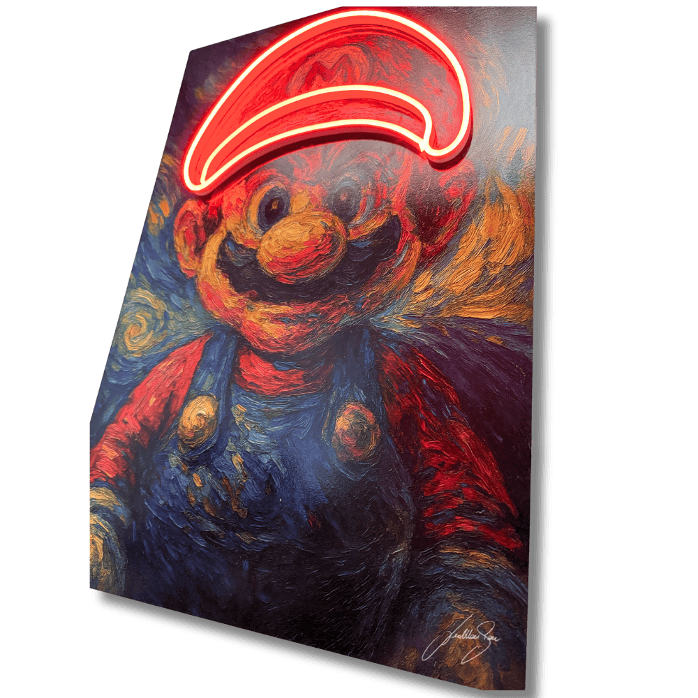 Supermario Starry Game | Led Wall Art