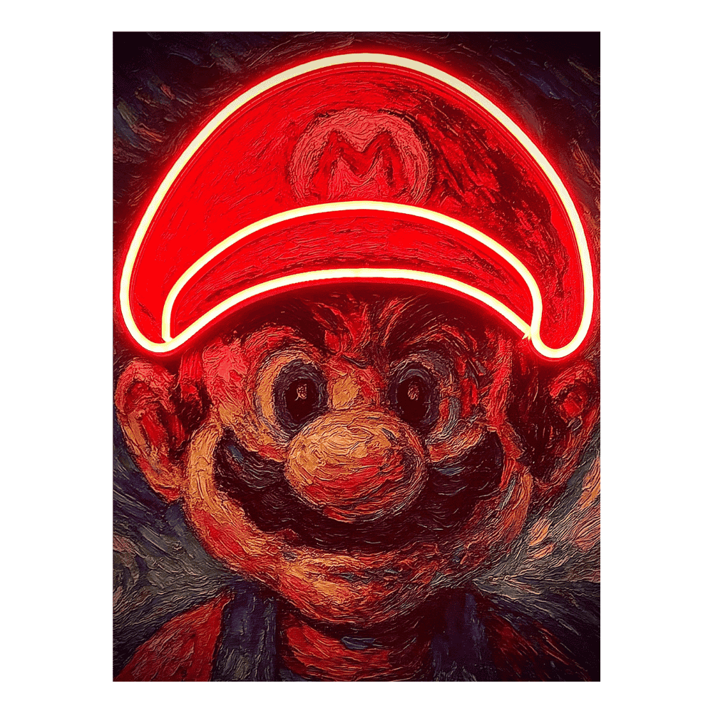 Supermario Starry Game | Led Wall Art