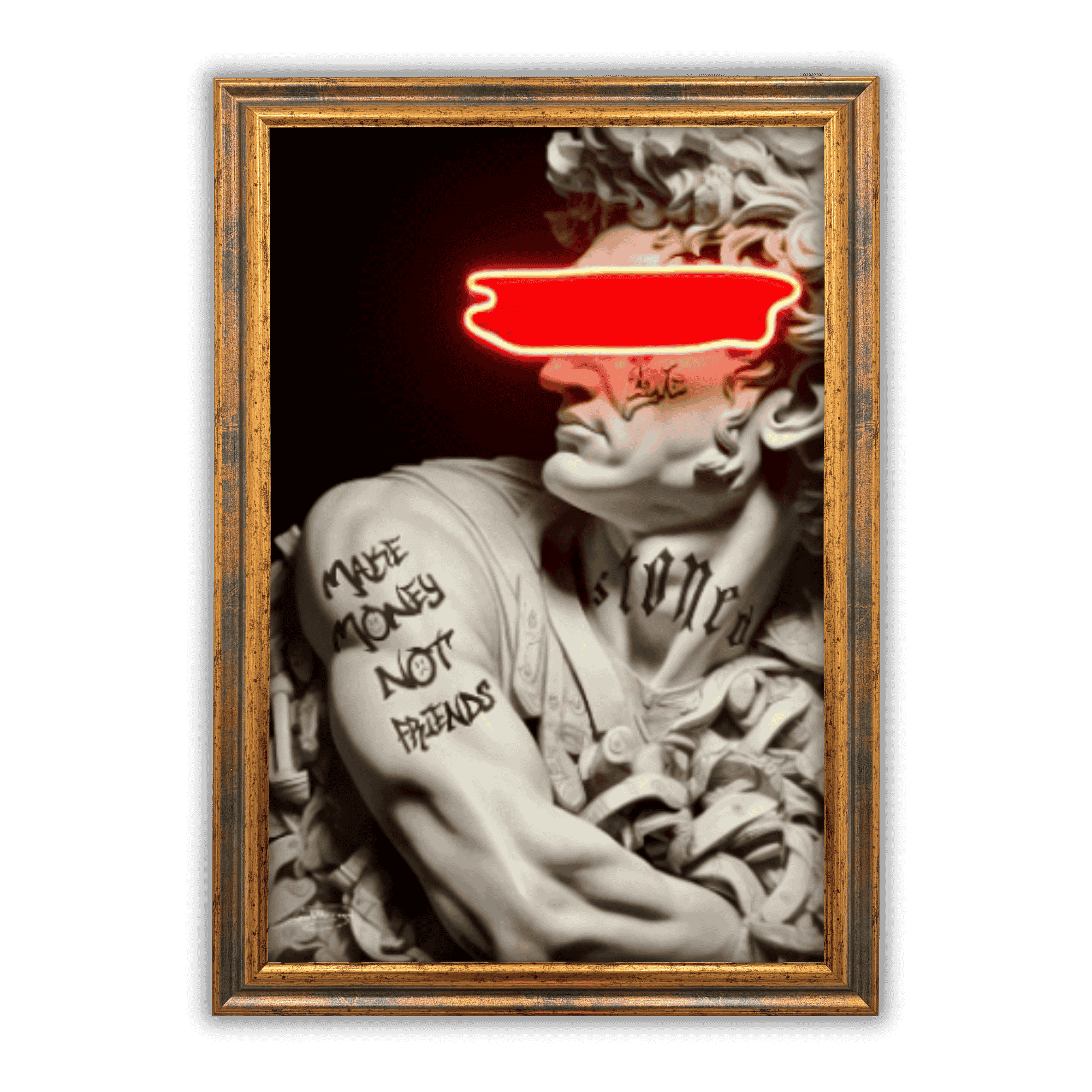 Cesare Tattoo Money | Led Wall Art