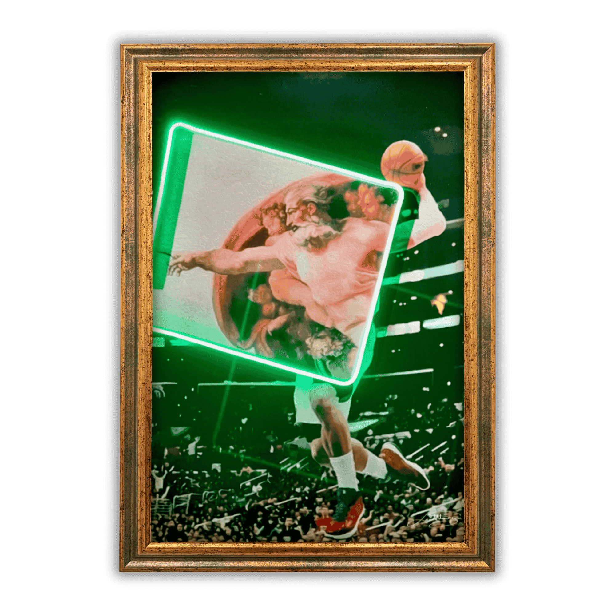 Creation of Adam Basketball | Led Wall Art