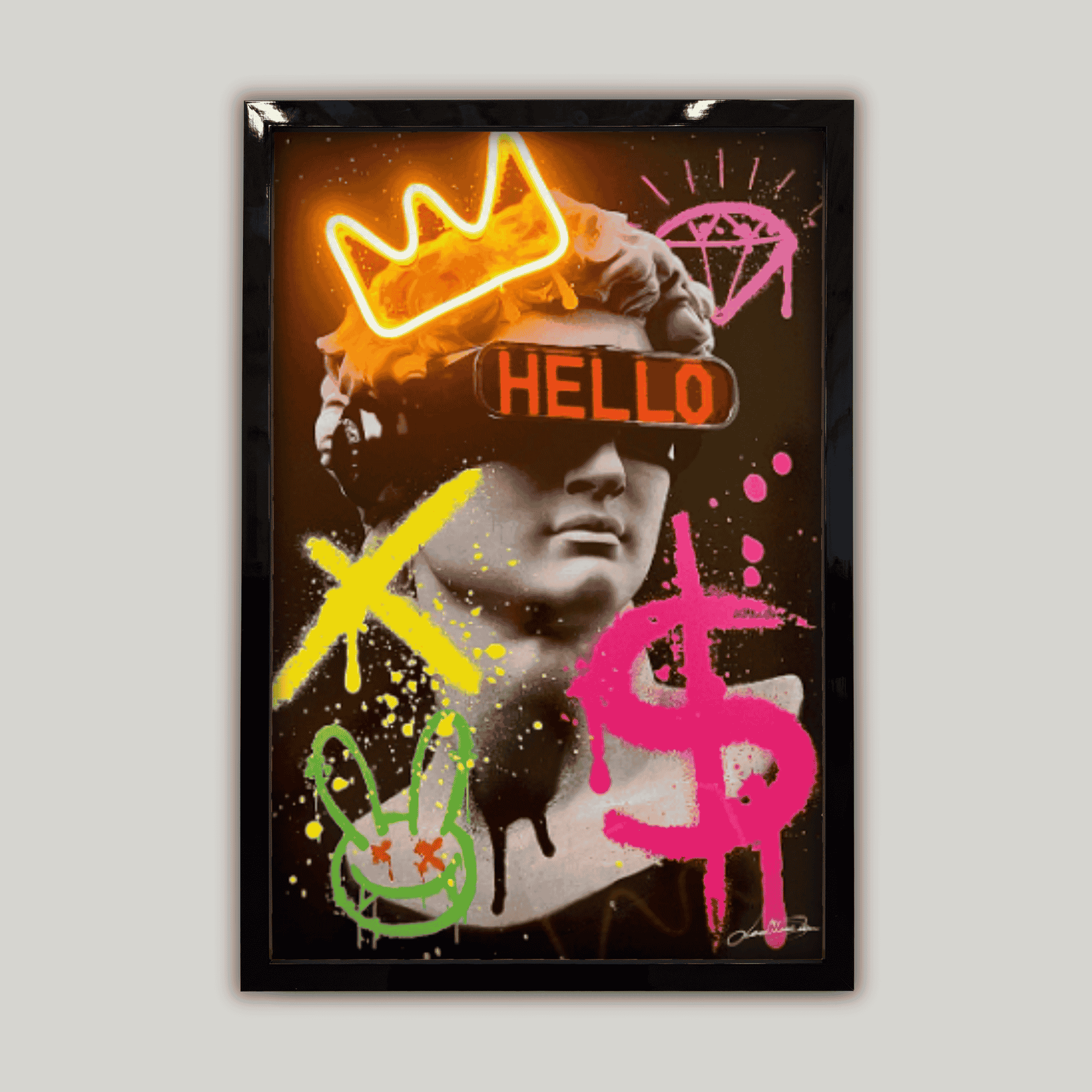 David Future Graffiti | Led Wall Art