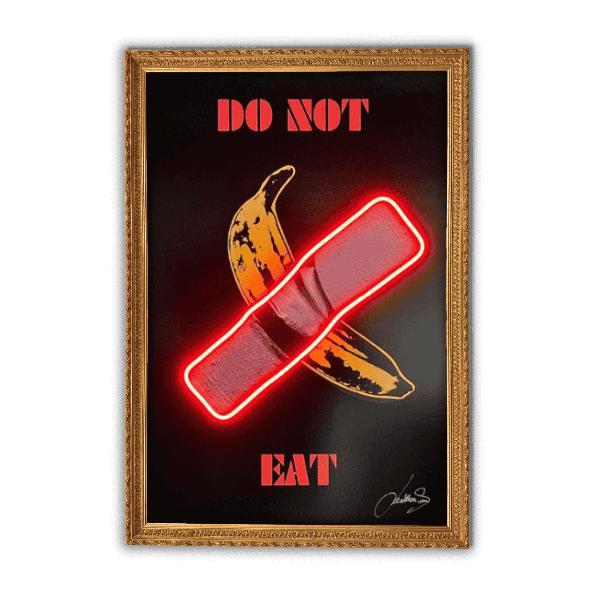 Don't Eat This Banana V.2 | Led Wall Art