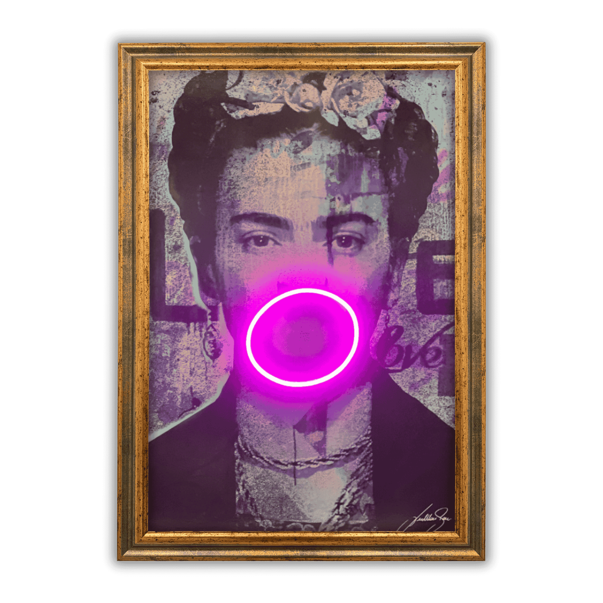 Frida Kahlo Bubble V.2 | Led Wall Art