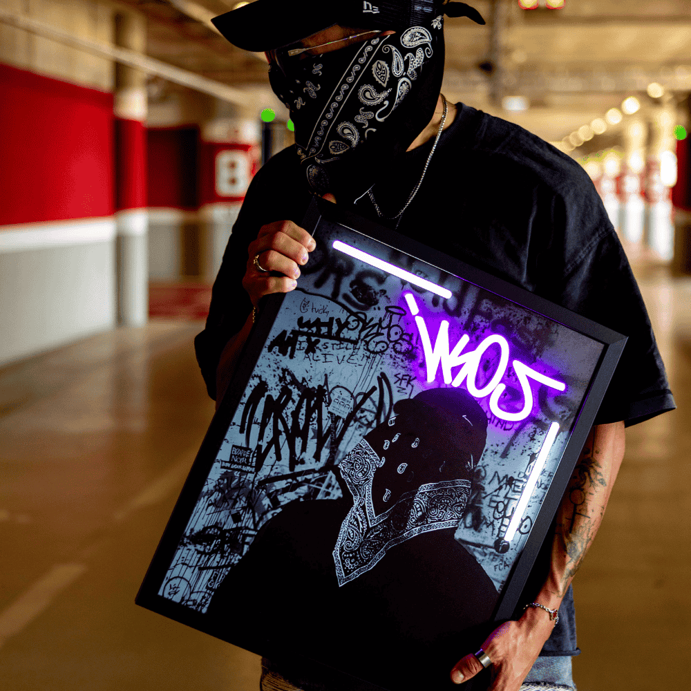 Maskface Ikos One| Led Wall Art