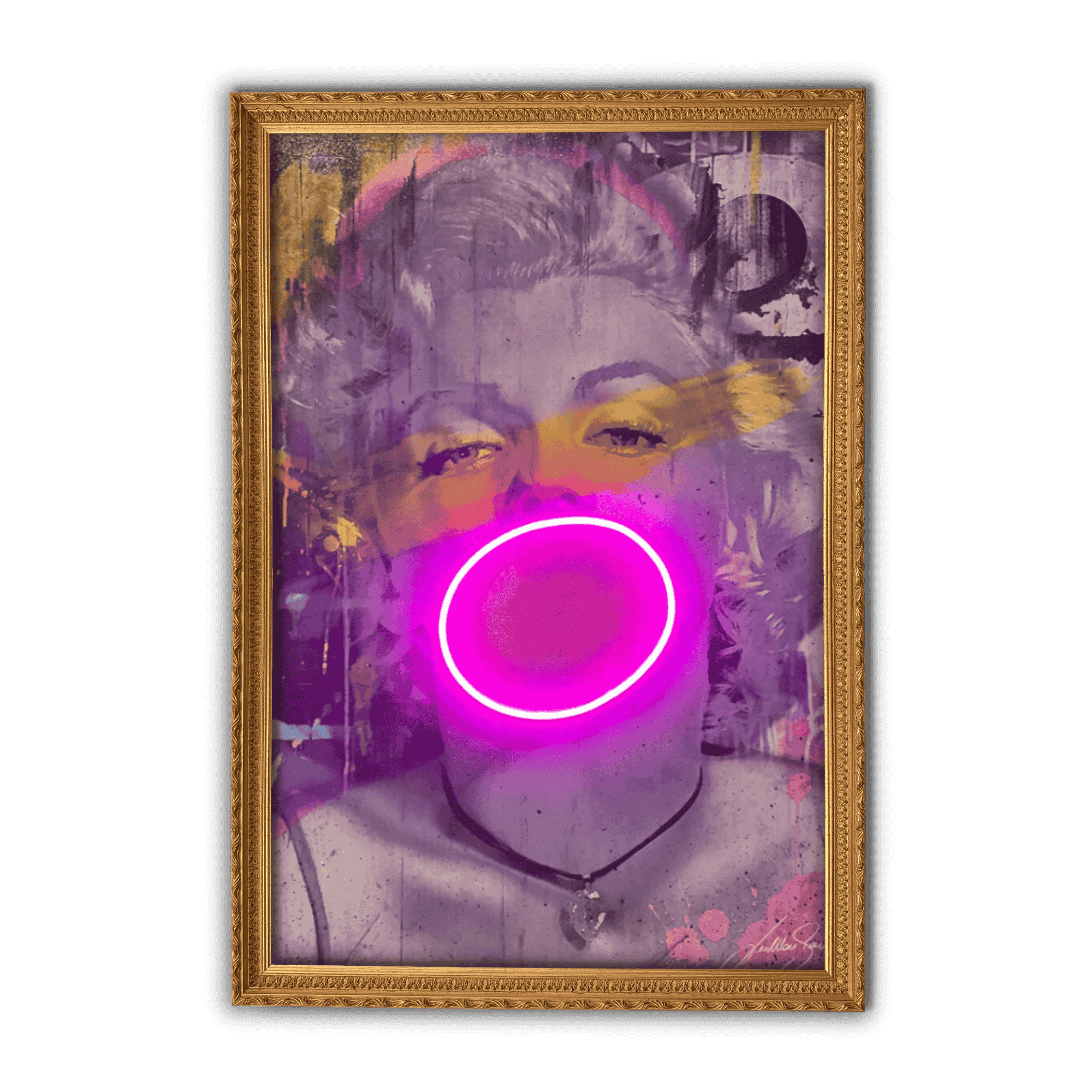Marilyn Bubble V.2 | Led Wall Art