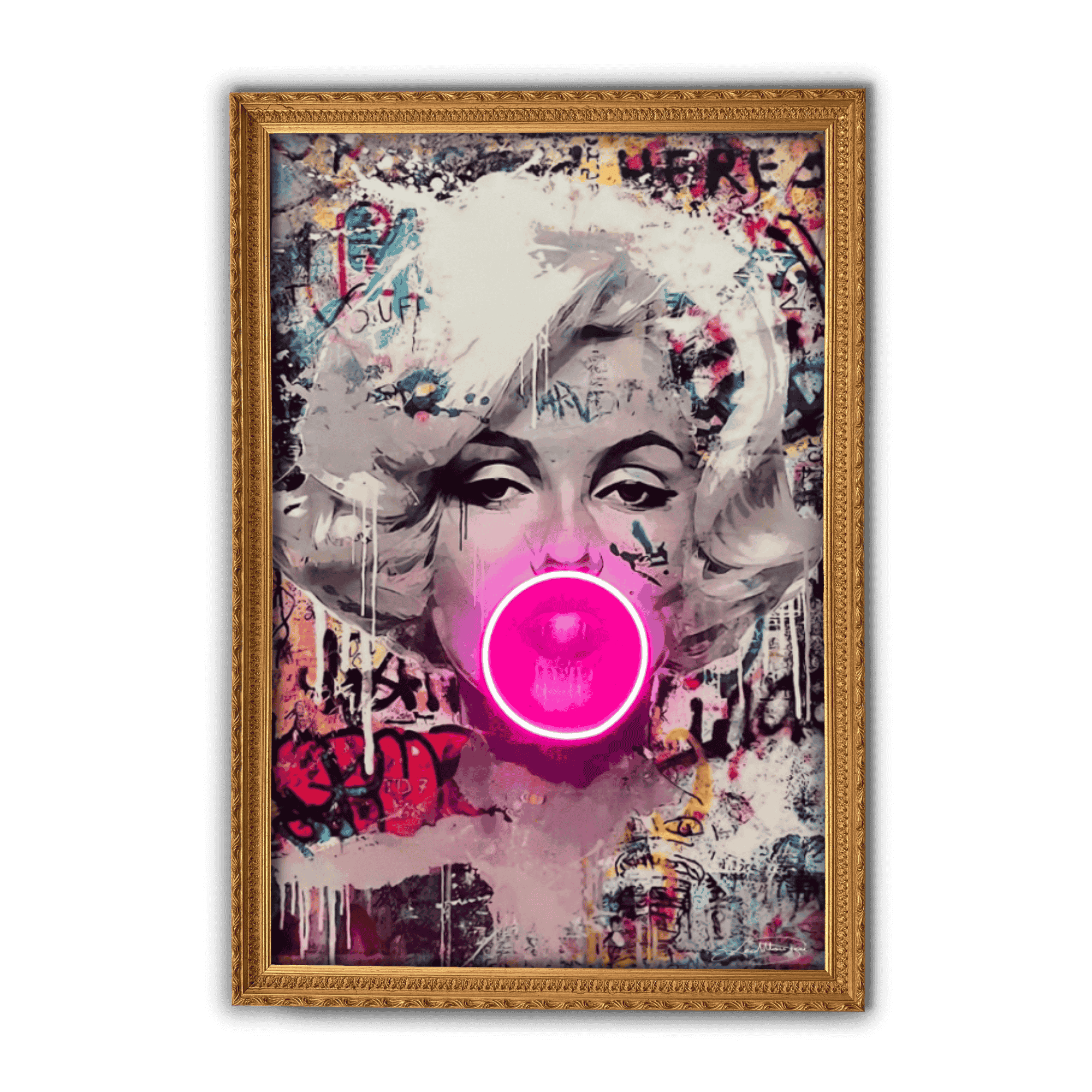 Marilyn Bubble V.1 | Led Wall Art