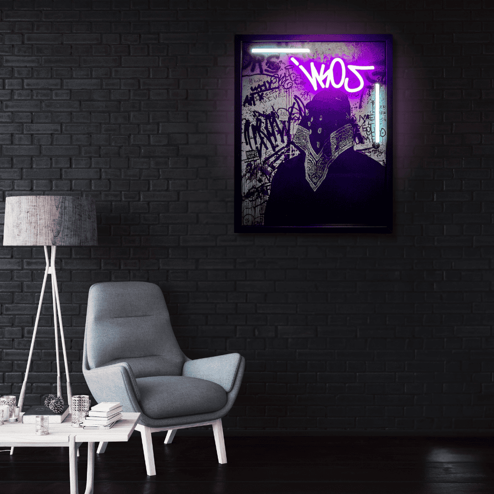 Maskface Ikos One| Led Wall Art