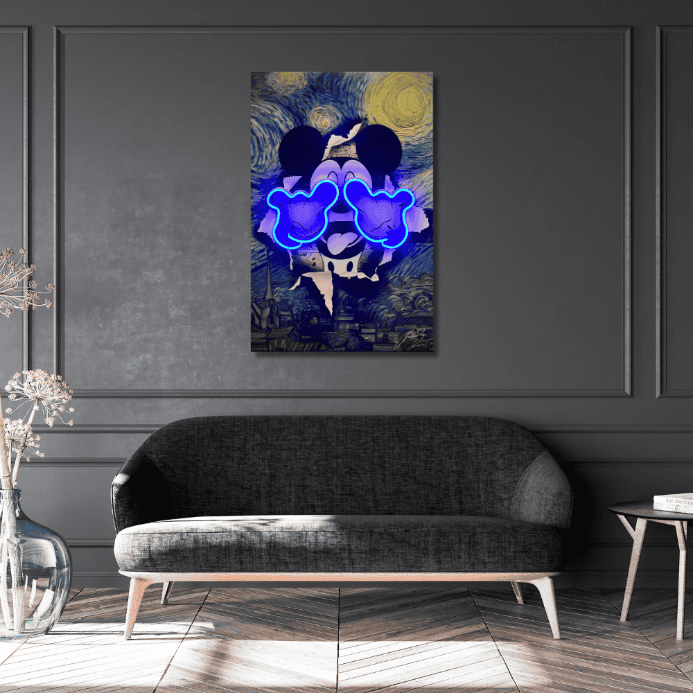 Micky Starry Night | Led Wall Art
