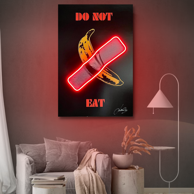 Don't Eat This Banana V.2 | Led Wall Art
