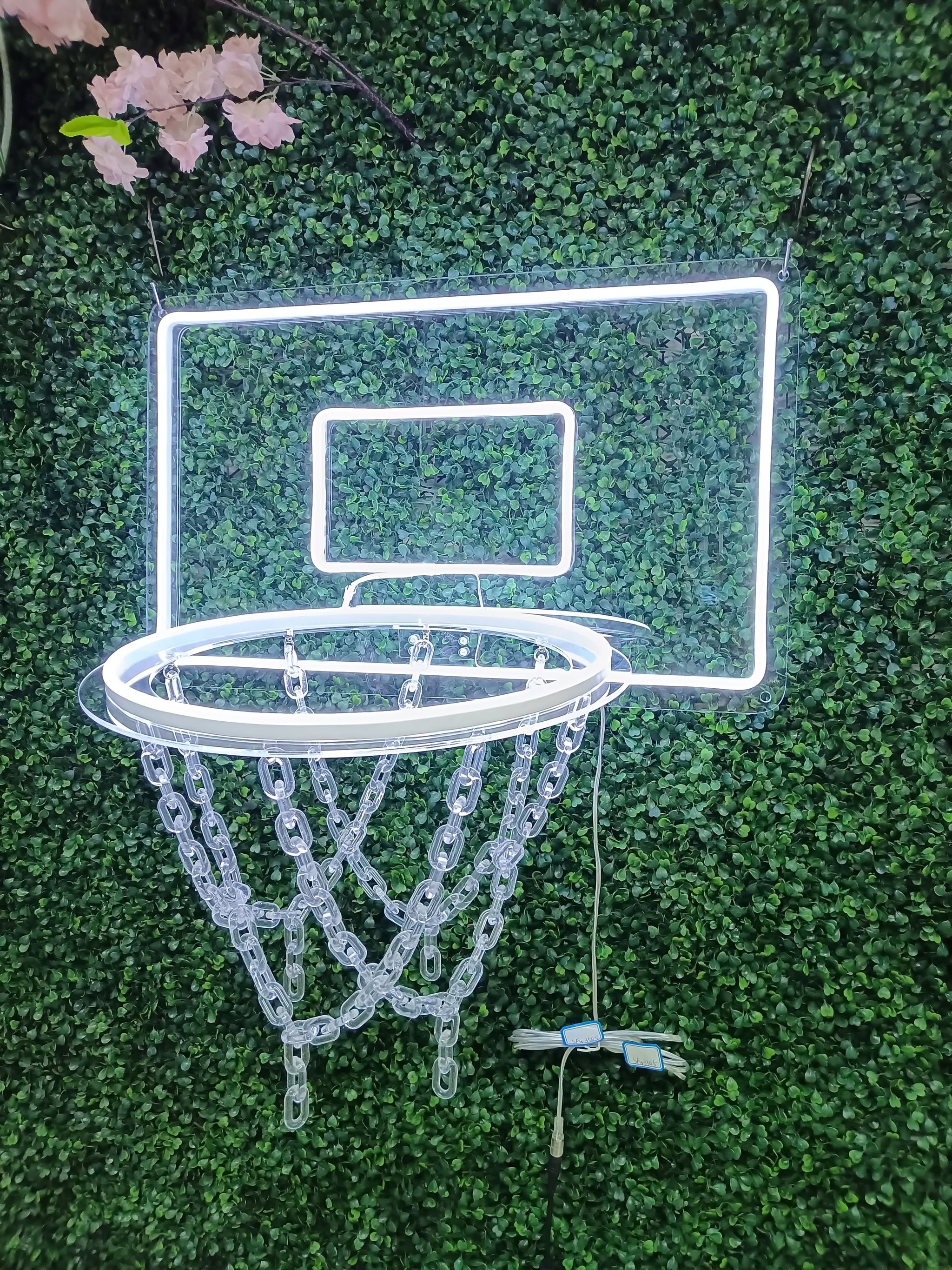 Slam Glow – LED Basketball Hoop Wall Art