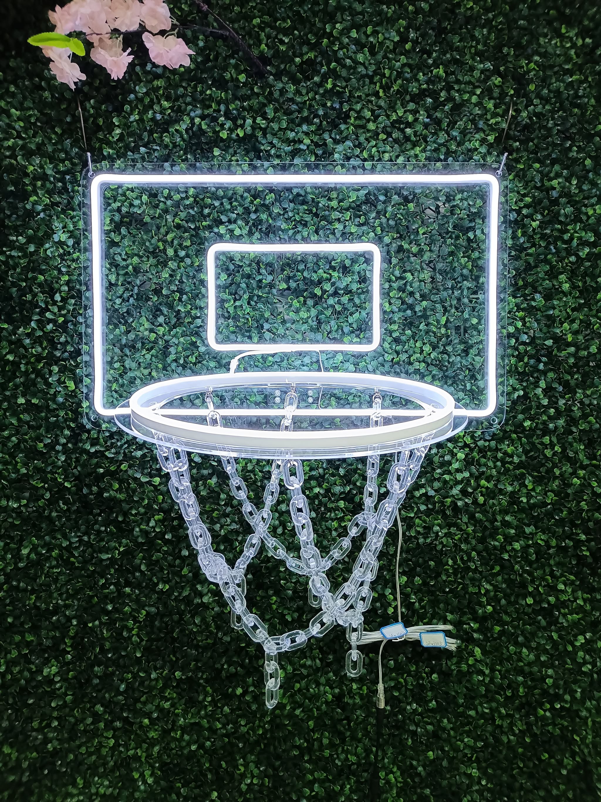 Slam Glow – LED Basketball Hoop Wall Art