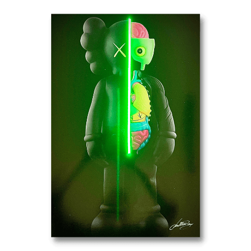 Kaws Wall Art | KAWS Dissected Pop Art Painting | LED Mansion