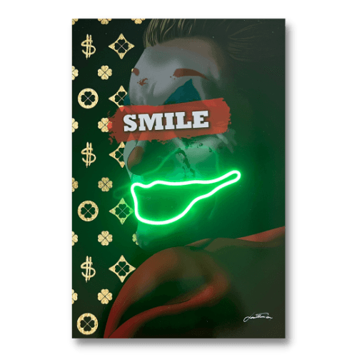 Joker Smile - LEDMansion, The Joker Poster | Joker Smile Neon Art | LEDMANSION