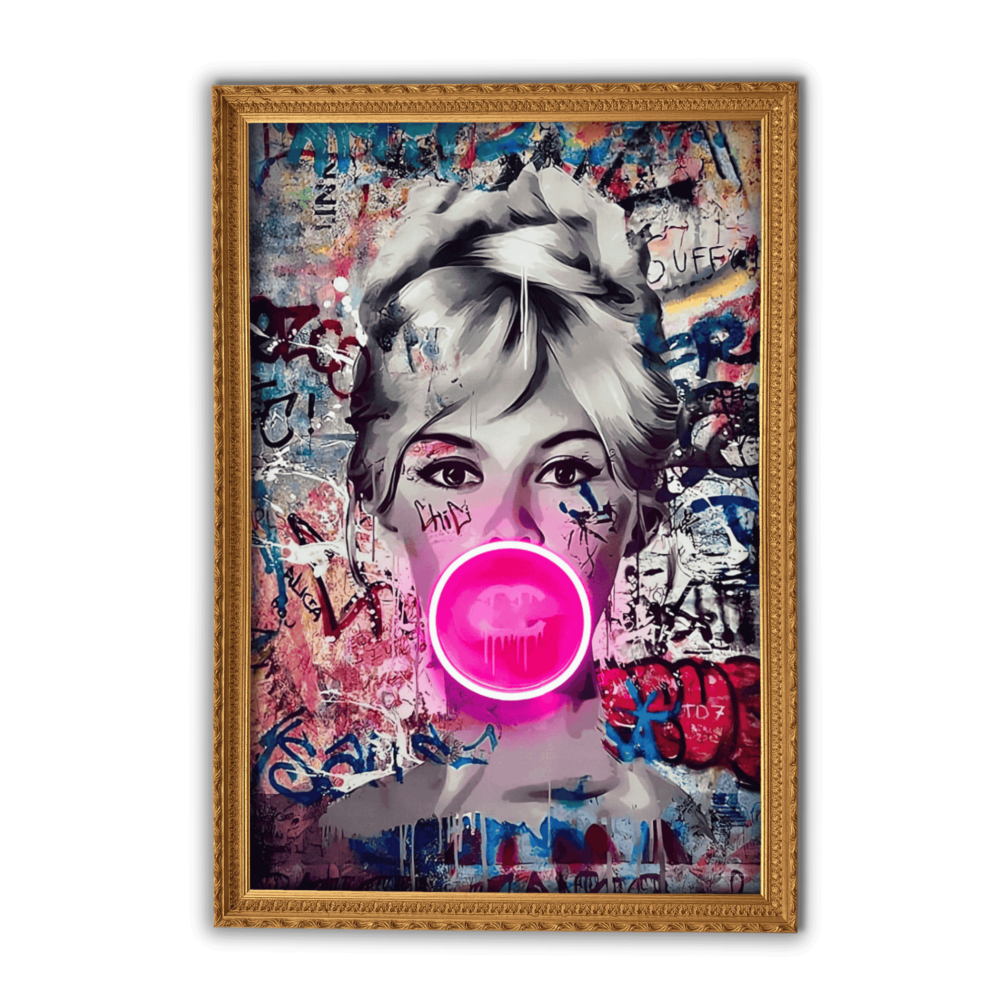 Brigitte Bardot Bubble V.1 | Led Wall Art