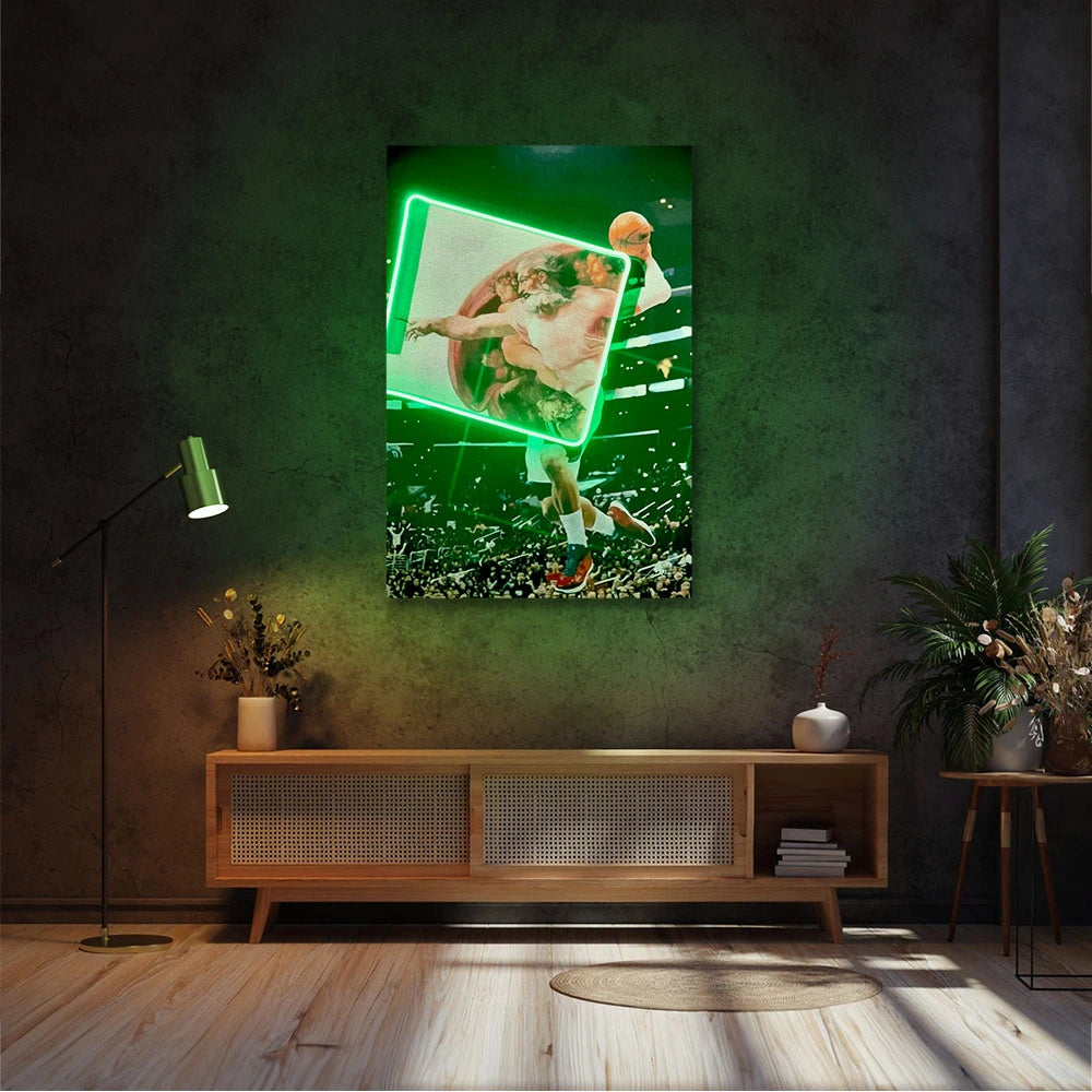 Creation of Adam Basketball | Led Wall Art