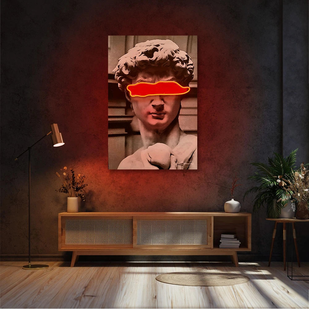 David Red Band | Led Wall Art