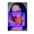 Pop Art Led Wall Art | Gioconda Mona Lisa Lollipop | LED Mansion