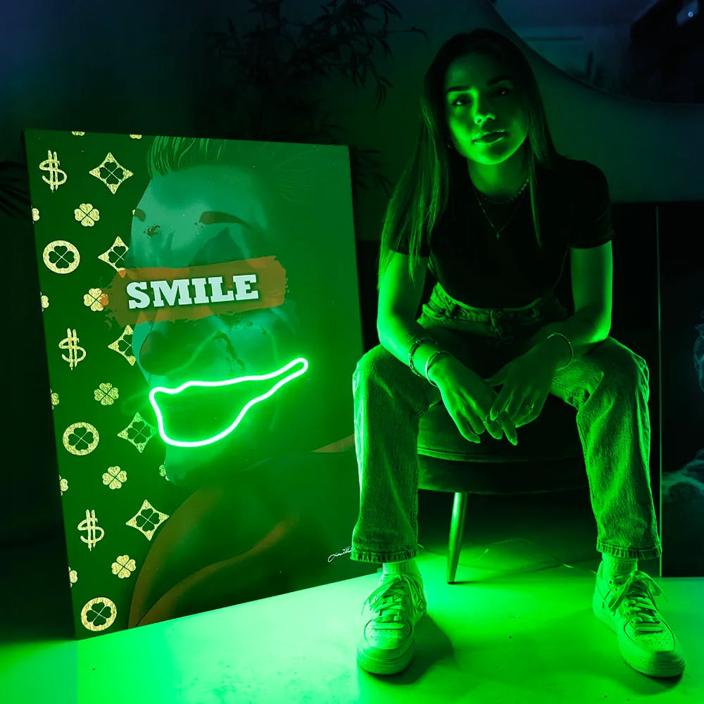 Joker Smile | Led Wall Art