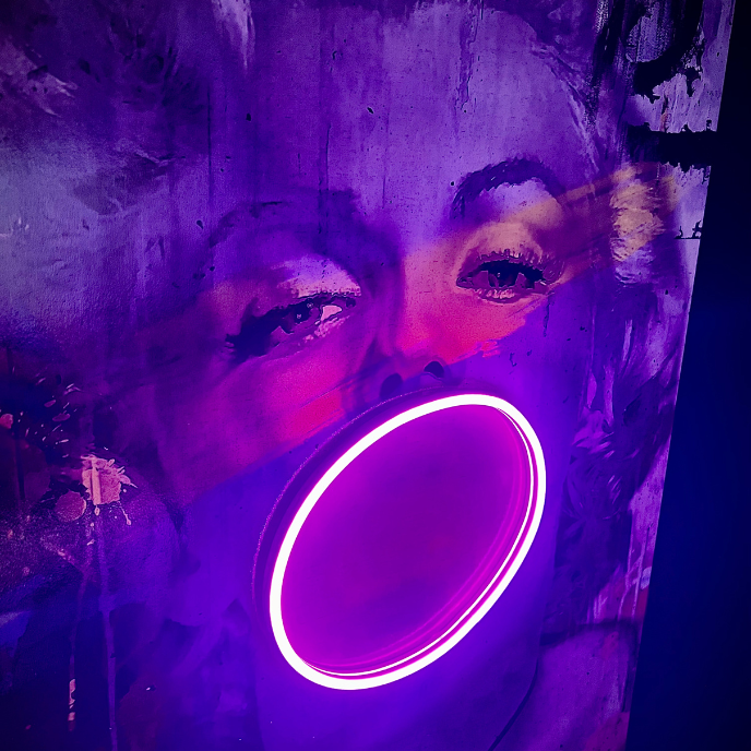 Wall Art With Lights | Marilyn Bubble V.2 Neon Wall Art | LED Mansion