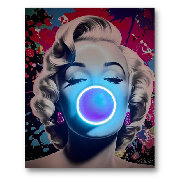 Marilyn Bubble Pop | Led Wall Art