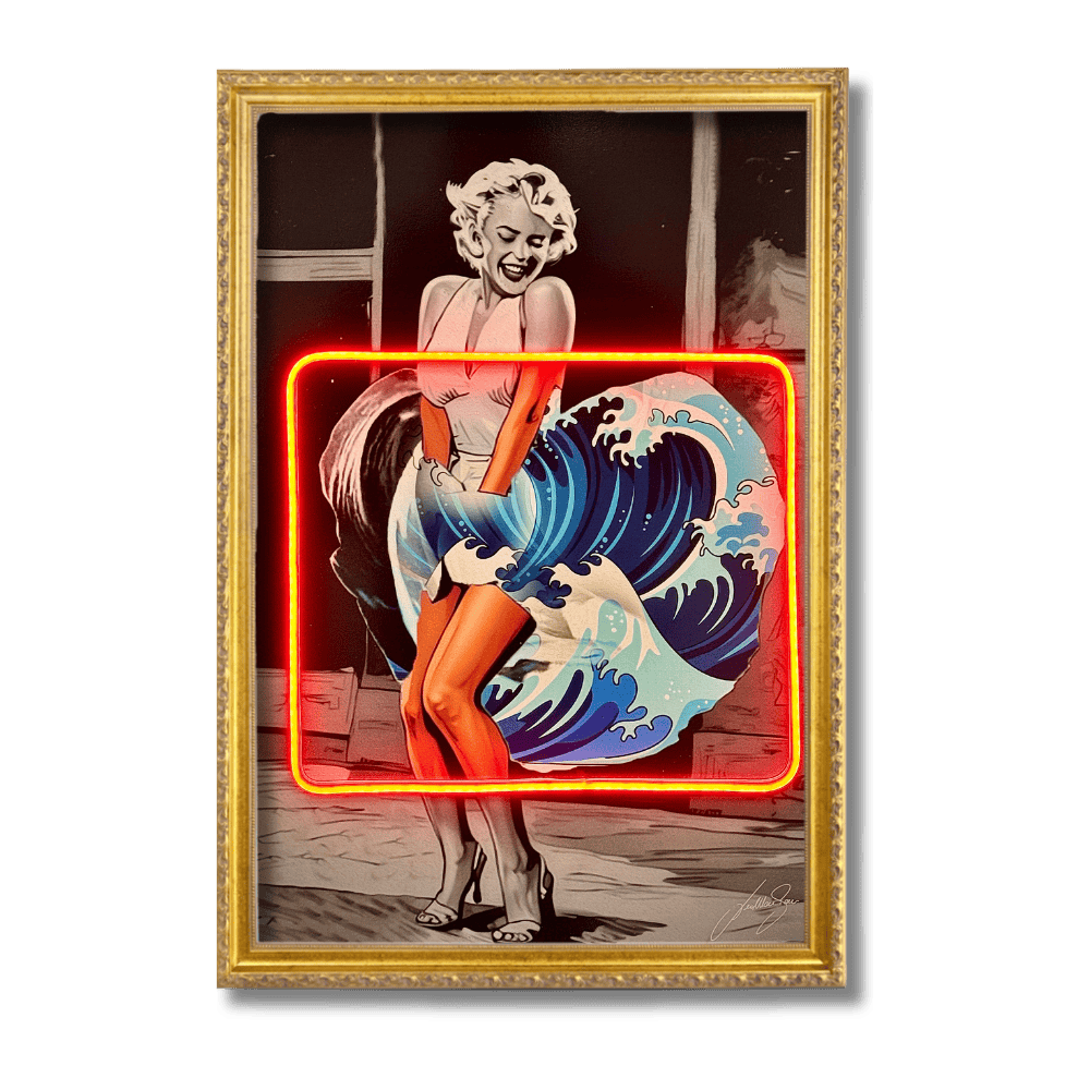Marilyn Wave Kanagawa | Led Wall Art