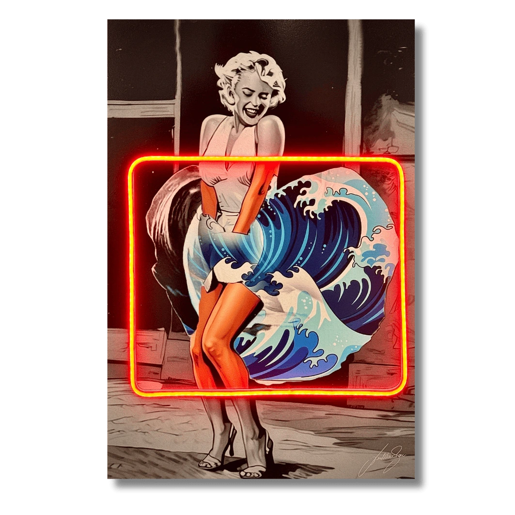 Marilyn Wave Kanagawa | Led Wall Art