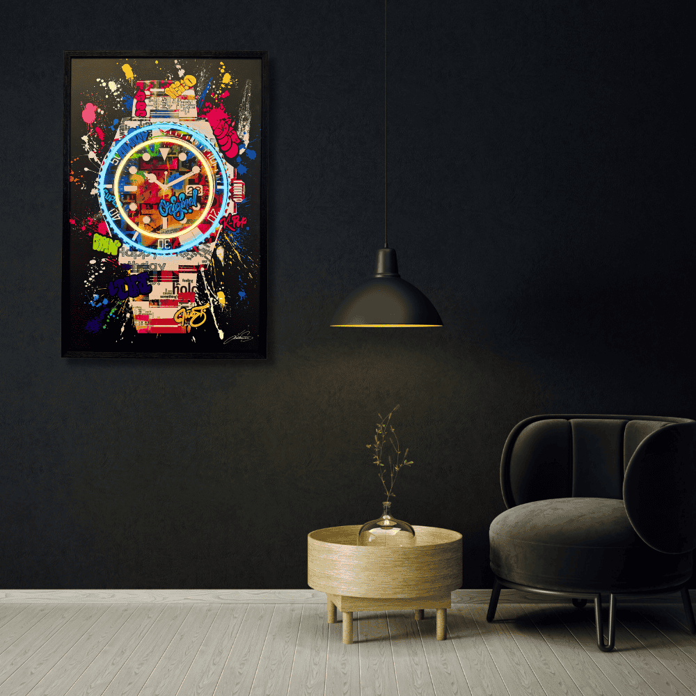 Real painted - Pop Time | Led Wall Art