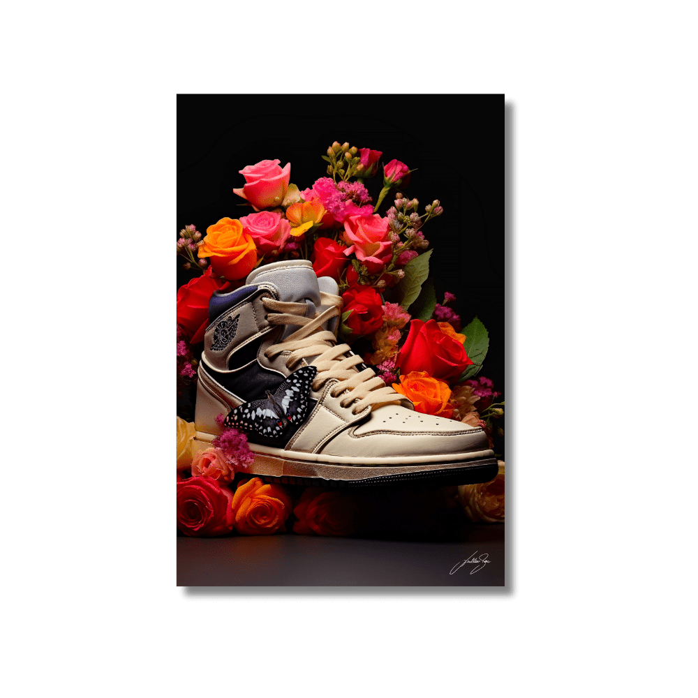 Basketball Shoes Butterfly | Poster Edition - LEDMansion | Led Wall Art