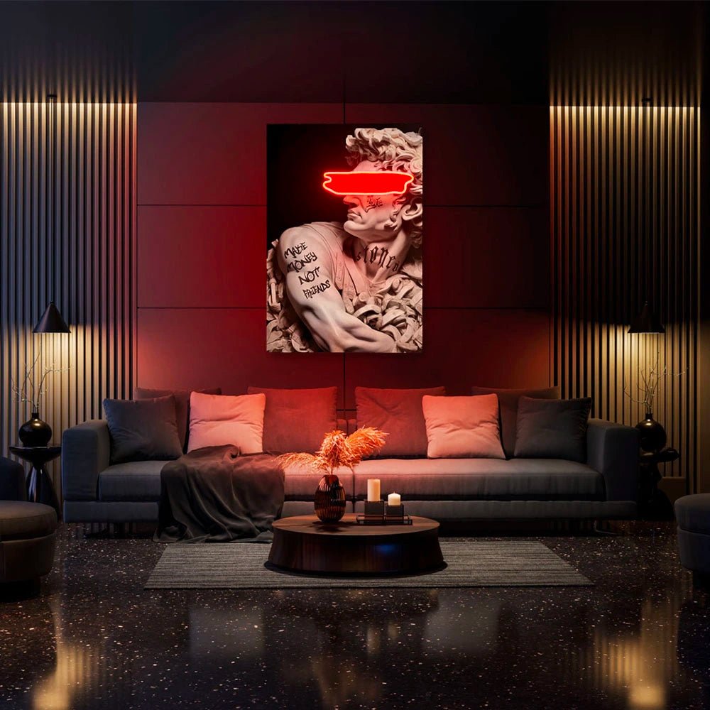 Cesare Tattoo Money | Led Wall Art - LEDMansion | Led Wall Art