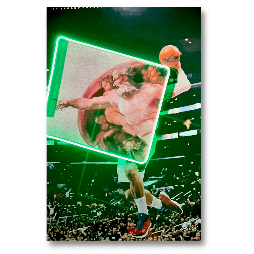 Creation of Adam Basketball - LEDMansion,Wall Art For Dinning Room | Neon Basketball Wall Art | LEDMANSION