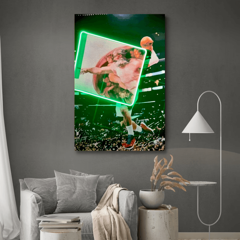 Creation of Adam Basketball - LEDMansion, Wall Art For Dinning Room | Neon Basketball Wall Art | LEDMANSION