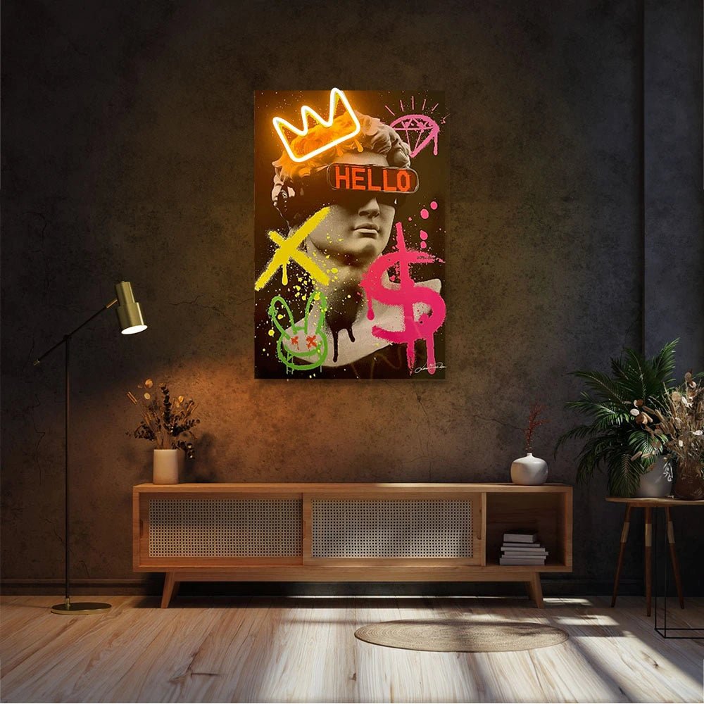 David Future Graffiti | Led Wall Art - LEDMansion | Led Wall Art