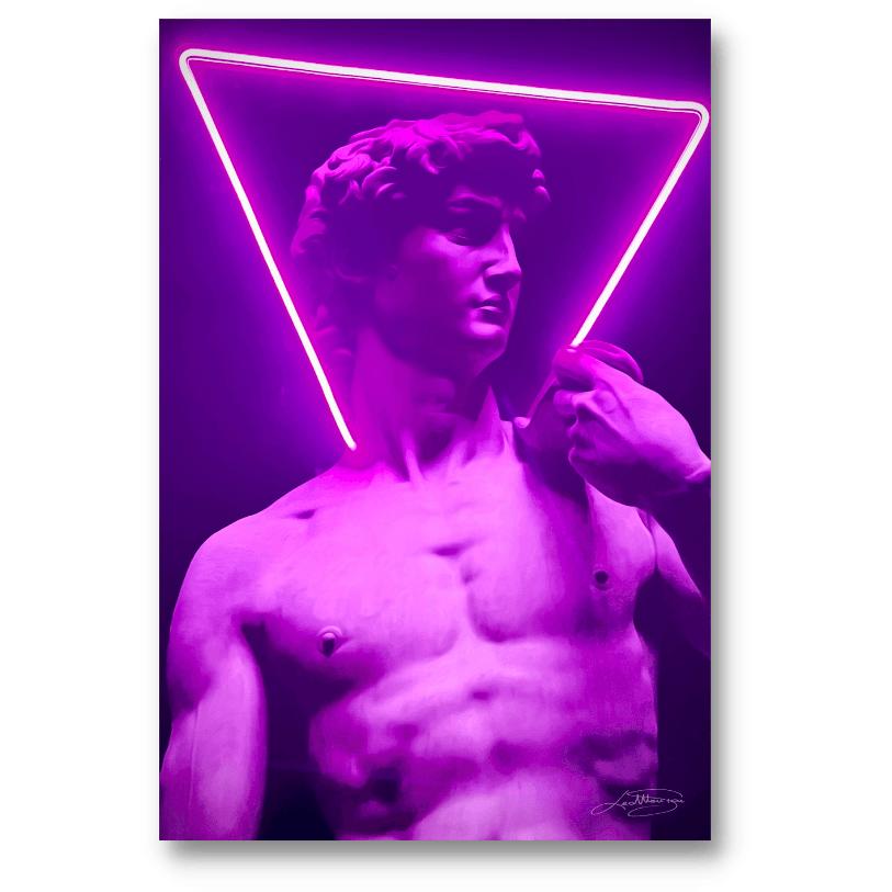 David Triangle - LEDMansion, Poster For Room | Neon David Triangle Art | LEDMANSION