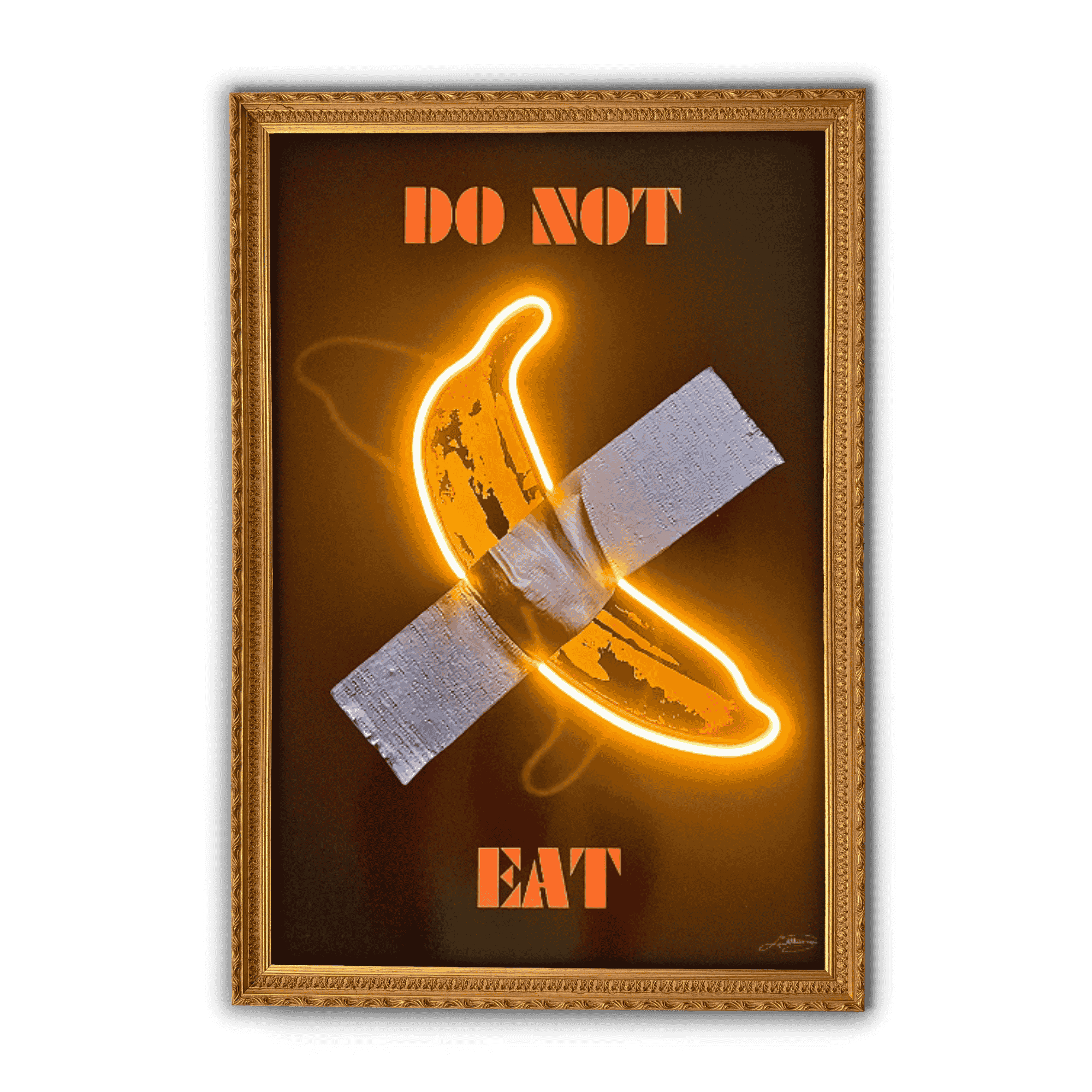 Don't Eat This Banana | Led Wall Art