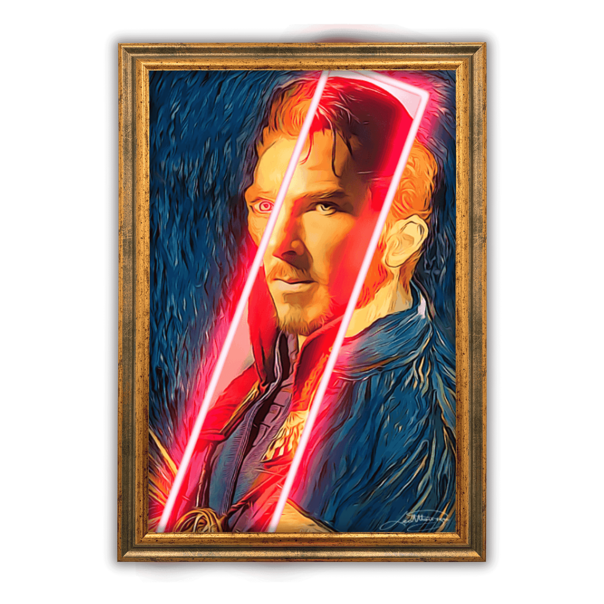 Doctor Strange Van Gogh | Led Wall Art