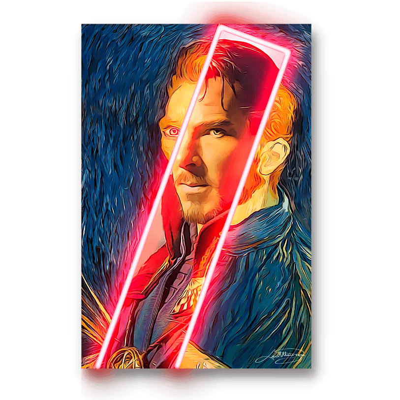 Doctor Strange Van Gogh | Led Wall Art - LEDMansion | Led Wall Art