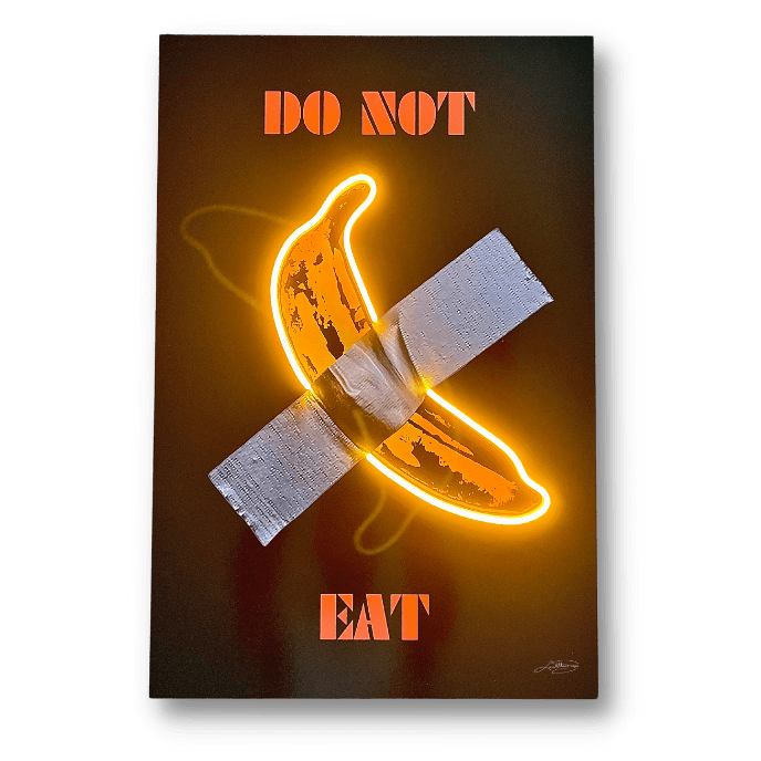 Don't Eat This Banana | Led Wall Art - LEDMansion | Led Wall Art