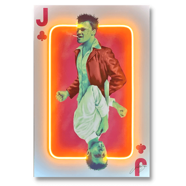 Fight Club Card | Led Wall Art - LEDMansion | Led Wall Art