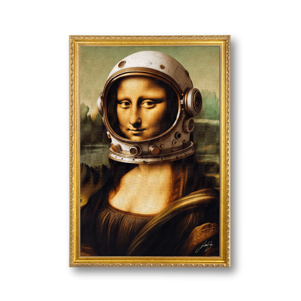 Gioconda Astronaut | Poster Edition - LEDMansion | Led Wall Art